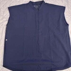 FIGS scrub top space navy